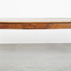 Charmante En Grote Antieke Eettafel Met Een Lade En Prachtige Originele Details thumbnail 4