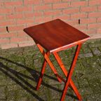 Bijzettafeltje Opklapbaar Van Hout thumbnail 3