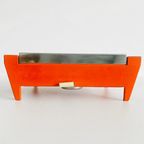 Vintage Rechaud Brabantia Warmhoudplaatje Oranje 1970’s thumbnail 6