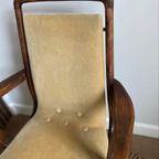 Vintage Design Stoel Met Velours Bekleding thumbnail 12
