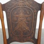 Set Van 6 Originele Antieke Jacob En Josef Kohn Bentwood Design Thonet Stoelen Uit Begin 20e Eeuw thumbnail 13