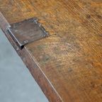 Praktische Antieke Engelse Eikenhouten 18E Eeuwse Secretaire/ Klep Bureau thumbnail 13