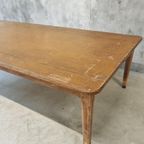 Antieke Tafel Uit Een Frans Kasteel Eiken 150 X 370 Cm thumbnail 21