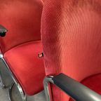 Gispen Stoelen Eetkamerstoelen Rood Buisframe Fauteuil thumbnail 8