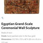 2 X Fraai Gedetailleerde Egyptische Ceremoniële Panelen. thumbnail 14