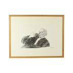 Grote Houtskool Tekening Pleitende Advocaat Kunst Driesschaert 1974 thumbnail 5