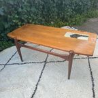 Vintage Teak Salontafel Met Omkeerbaar Blad 1960S thumbnail 7