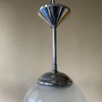 Jaren 40 Lamp Hanglamp Holophane Vintage Frans thumbnail 12