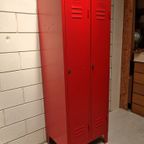 Brandweer Rode Lockerkast Vintage Kledingkast Wandkast thumbnail 18
