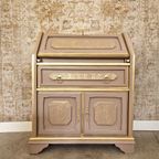 Vintage Look Secretaire In Dusty Pink En Goud thumbnail 2