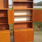 Vintage Teak Wandkast Uit Drie Delen thumbnail 9