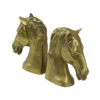 Vintage Koppel Messing Boekensteunen Paardenkop Beelden thumbnail 10