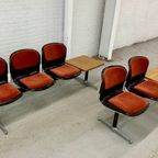Vintage 3-Zits Wachtkamerbank Drabert Stahlmöbel 1970 thumbnail 4