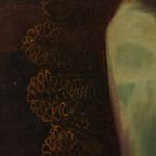 Groot Bloemen Stilleven Schilderij Rozen Boeket Gesigneerd R. Blanlin thumbnail 12