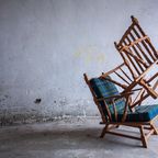 Pair Of Quilted Fabric And Wooden Sofa'S By Guillerme Et Chabron thumbnail 12