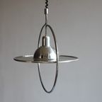 Silver Saturn Ceiling Lamp, Space Age 1970S thumbnail 18