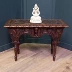 19e Eeuws Bedsteebankje C.q. -tafeltje thumbnail 8