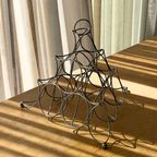 Vintage Stainless Steel Wire Pyramid Fruit Basket thumbnail 2