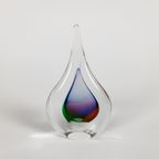 Leerdam Glas - Paperweight - Druppel - Gekleurd Glas - 2000 thumbnail 2