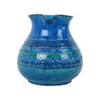 Aldo Londi Bitossi Vaas Oorvaas Kruik Rimini Blue Aardewerk Italy Sixties thumbnail 2