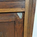 Vintage Frans Dressoir Commode Ladekast Badkamermeubel Met Marmer Blad 302 thumbnail 19