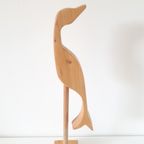 * Retro Grenhouten Vogel Beeld 70's Stijl thumbnail 3