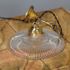 Antieke Art Deco Holophane Hanglamp thumbnail 6