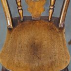 Set Van 4 Charmante Antieke Engelse Eetkamerstoelen Uit Midden 19e Eeuw thumbnail 8