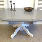 Prachtige Landelijke Ronde Eiken Tafel thumbnail 13