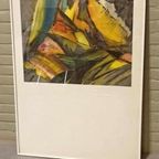 Vintage Origineel Aquarel Schilderij, Ingelijst thumbnail 14
