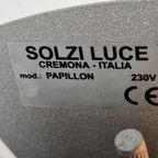 Vintage Solzi Luce Plafondlamp Papillon Melk Glas Lamp Italy thumbnail 6