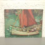 Georges Rogy - Klein Maritiem Schilderijtje thumbnail 2