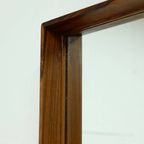 Large Scandinavian Rectangular Rosewood Mirror 1960s thumbnail 6