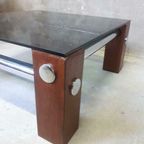 Retro Salontafel Vintage Salontafel Rookglas thumbnail 6