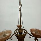 Large Post Modern Memphis Style Chandelier , 1990’S thumbnail 5