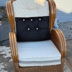 Vintage Wicker Armchair, thumbnail 5