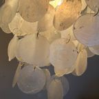 Opaline Capiz Parelmoer Goud Frame Schelp Hanglampen Meerdere Beschikbaar thumbnail 13