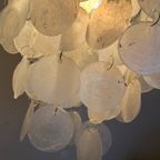 Opaline Capiz Parelmoer Vintage Schelp Hanglampen Meerdere Beschikbaar thumbnail 5