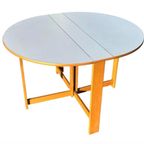 Vintage Ronde Scandinavische Opklapbare Eettafel Design thumbnail 6