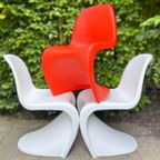 Iconische Vintage 'Panton Chair' - Oranje - Design By Verner Panton - 60S - Vitra - Original thumbnail 5