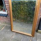 Vintage Xxl Spiegel Goud Met Facet Geslepen Glas 93X131Cm thumbnail 2
