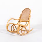 Vintage Thonet Style Rocking Chair thumbnail 2