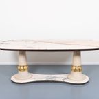 Spectacular Marble Table / Eettafel / Marmer By Vittorio Dassi, 1950’S Italy thumbnail 3