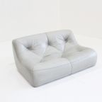Kali 2-Zits Bank Sofa  Ligne Roset Michel Ducaroy Grijs Leer thumbnail 8