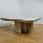 Vintage Mid Century Travertin Salontafel Koffietafel thumbnail 8