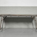 Vintage Oude Industriële Eettafel Tafel, 181,5 X 75 Cm thumbnail 3