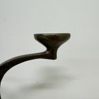 Brutalist Bronze Candle Stick By Michael Harjes , 1970S thumbnail 5