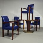 4 X Hugues Chevalier Conference Ying Bridge Chair / Leather thumbnail 14