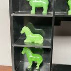 Beeldjesset “guardians Of The Ming Dynasty” Van Jadeglas + Displayplank. thumbnail 3