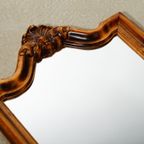 Mirror With Wooden Frame And Decorative Ornament thumbnail 5